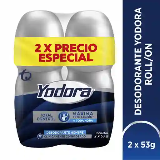 Yodora Desodorante para Hombre Total Control en Roll On