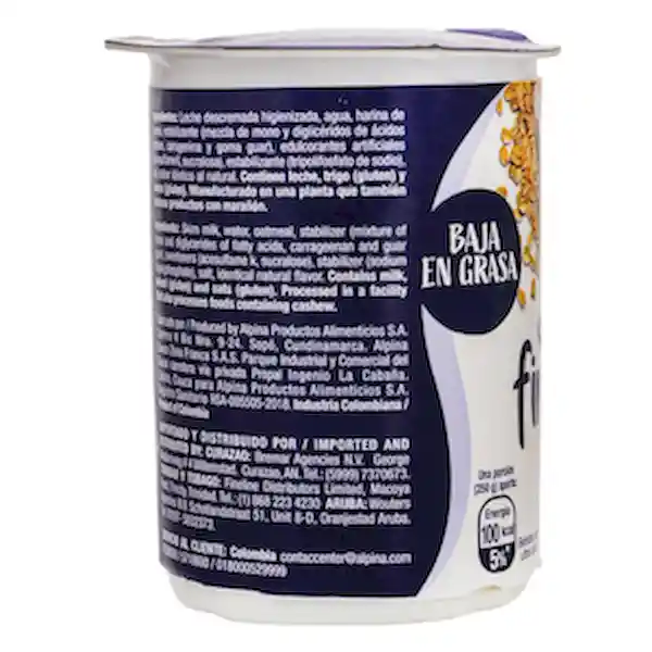 Avena Finesse Bebida Baja en Grasa