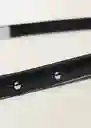 Cinturón Sela Negro Talla S Mujer Mango