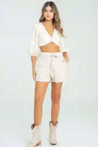 Short Mucura Color Beige Claro Talla 10 Ragged