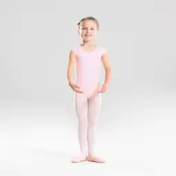 Starever Trusa de Ballet Manga Corta Para Niña 100 Rosado