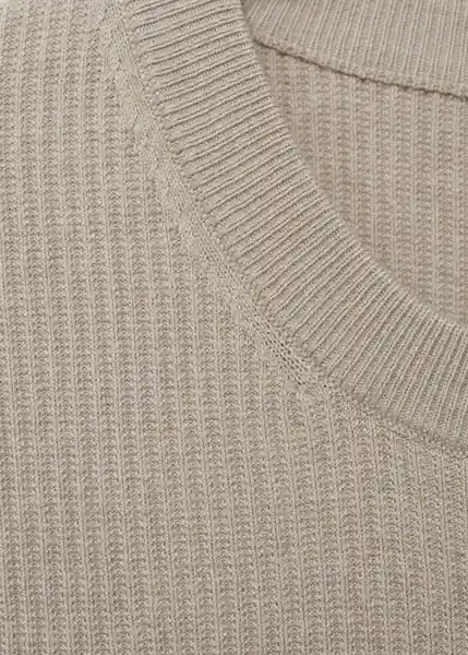 Jersey Antigua Beige Talla M Hombre Mango