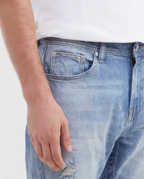 Jean Slim Fit- Famous Azul Cristalino Claro T 32/32 Chevignon