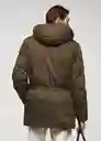 Abrigo Parka Piran Khaki Talla XL Hombre Mango