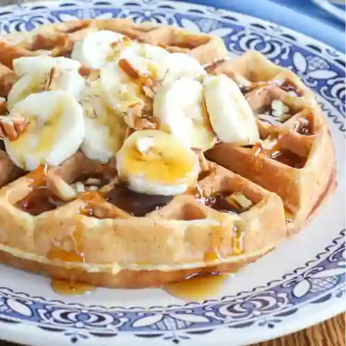 Waffle con Banano