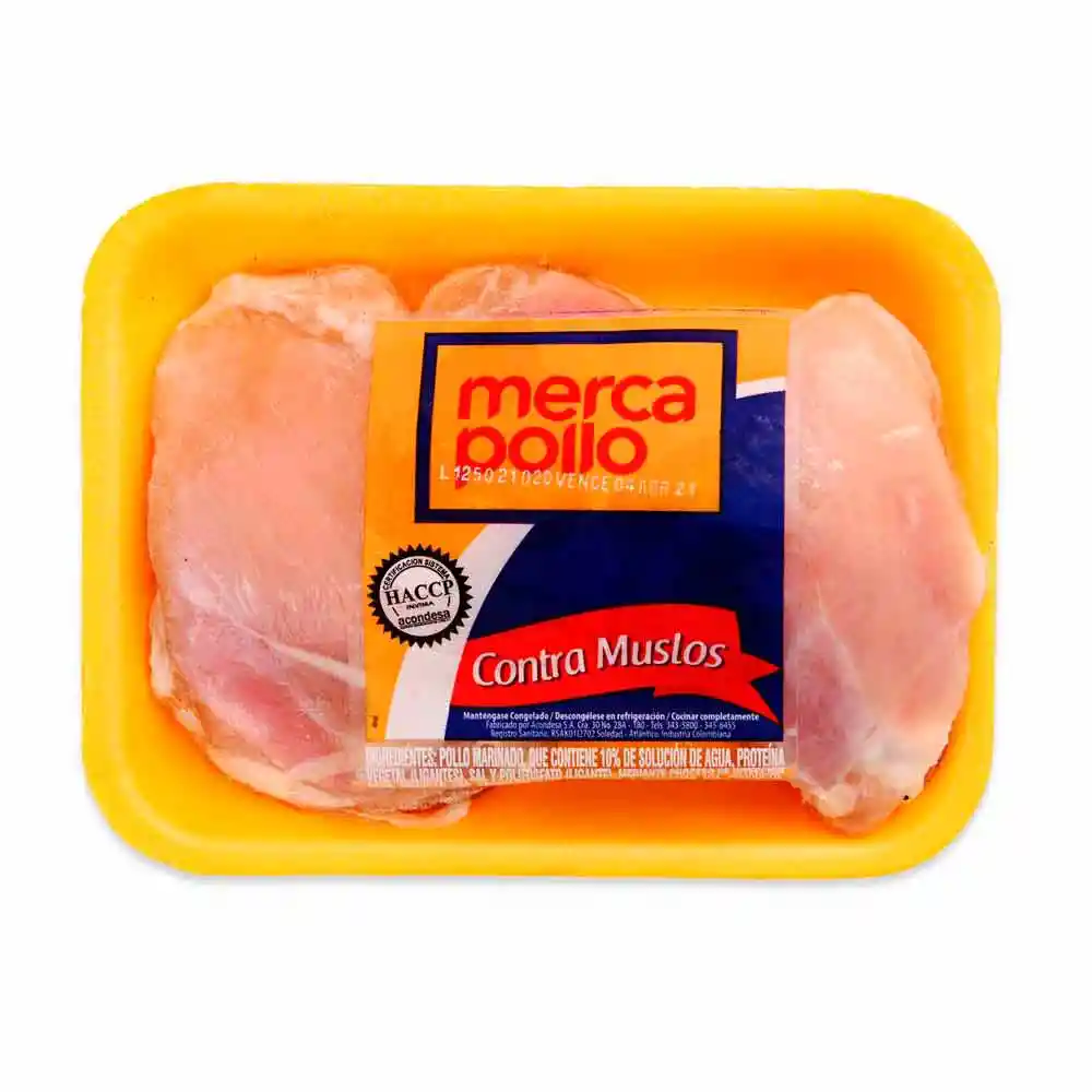 Contramuslo De Pollo Mercapollo Blanco Sin Piel