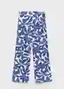 Pantalón Jamie Azul Talla 36 Mujer Mango