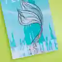 Libreta Azul Disney la Sirenita A5 40 Hojas Miniso