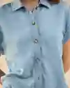 Camisa Azul Cielo Claro Talla M 611G012 Esprit