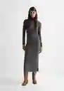 Vestido Vesti Gris Oscuro Vigoré Talla 22 Teen Niñas Mango