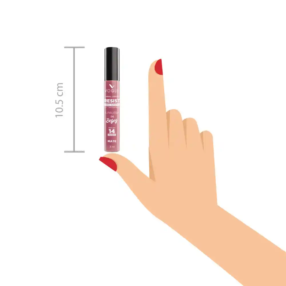 Labial Líquido Vogue Resist Encantadora 3ml