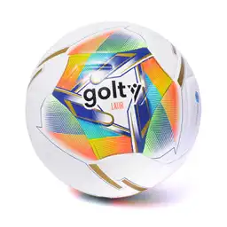 Golty Balón Fútbol Latir Cosido a Máquina Blanco Número 5