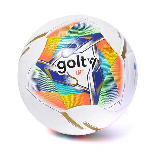 Golty Balón Fútbol Latir Cosido a Máquina Blanco Número 5