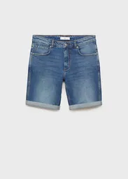 Bermuda Rock Tejano Oscuro Talla 42 Hombre Mango
