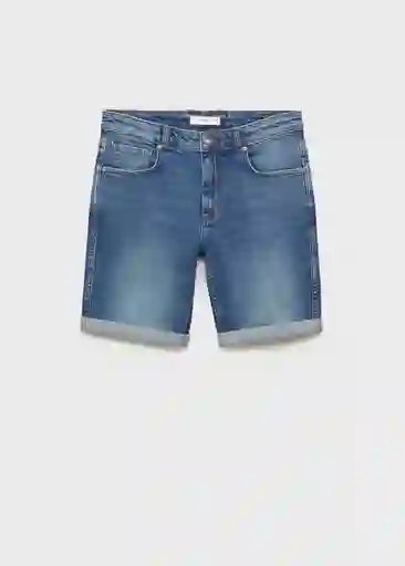 Bermuda Rock Tejano Oscuro Talla 42 Hombre Mango