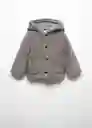 Abrigo Marti Gris Talla 72 Niños Mango