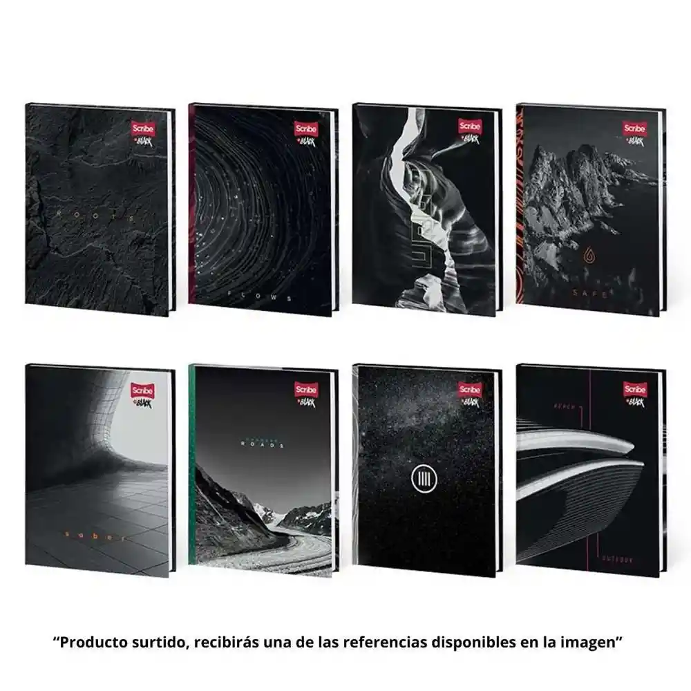 Scribe Cuaderno Inblack Rayado Cosido Tapa Dura