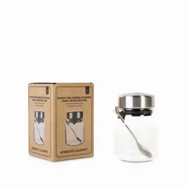 Recipiente Para Almacenar Con Cuchara 200 mL Ambiente Gourmet