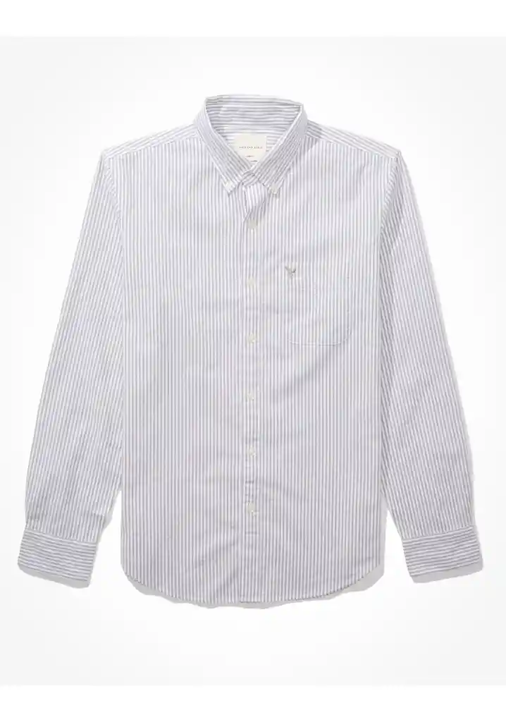 Camisa Gris Talla Small Hombre American Eagle