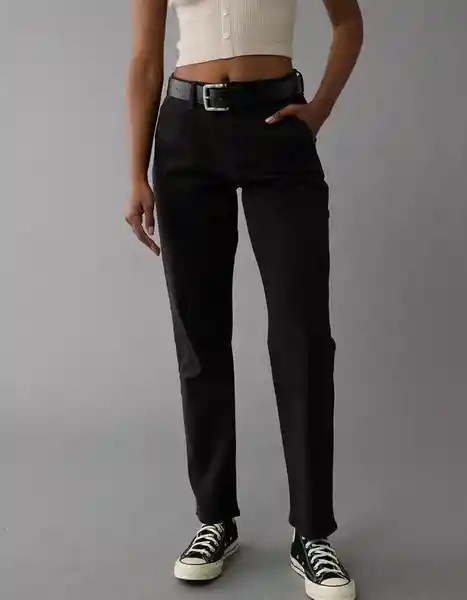 Pantalón Mujer Negro Talla: 8 REGULAR 5126001 American Eagle