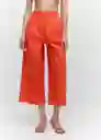 Pantalón Pope Naranja Talla 42 Mujer Mango