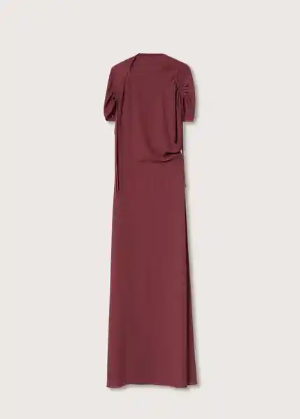 Vestido Bella-A Vino Talla S Mujer Mango