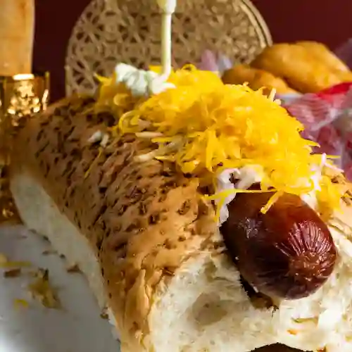Lord Beef Cheddar Hot Dog