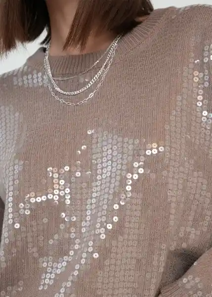 Tejido Mujer Crudo Novia Claro Talla S 589g018 Naf Naf