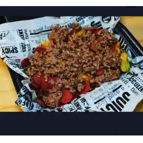 Salchipapa la Chilena