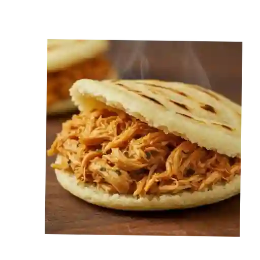 Arepa de pollo desmechado