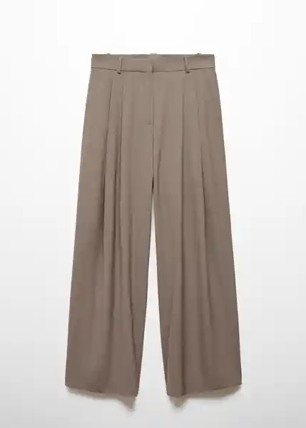 Pantalón Roy Topo Talla 44 Mujer Mango