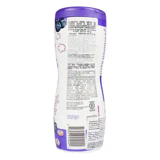   Happy Baby  Snack Cereal Organico Puff Zanahoria Arandan 60 G 
