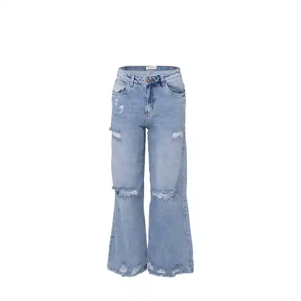 Jeans Wide Preston Azul Talla 8