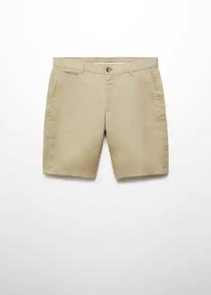 Bermuda Carp Khaki Talla 42 Hombre Mango