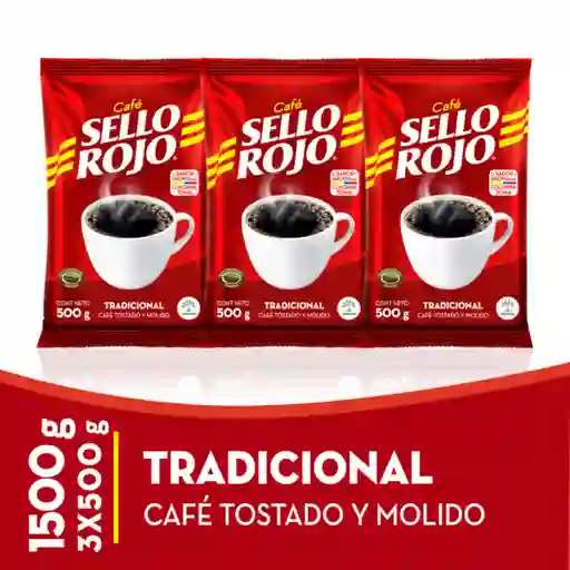 Sello Rojo Café Molido Tradicional