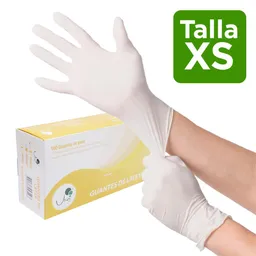 Guante Latex Con Talco X 100 Unidades Talla Xs