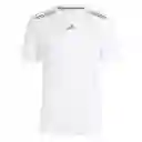 Adidas Camiseta Hiit Elv Tee Hombre Blanco Talla M IM1106