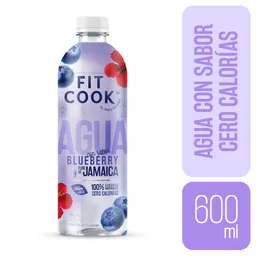 Fitcook Agua Blueberry y Jamaica By Mary Méndez Cero Calorias