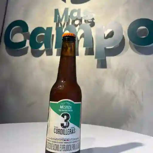 Cerveza mestiza 3 cordilleras