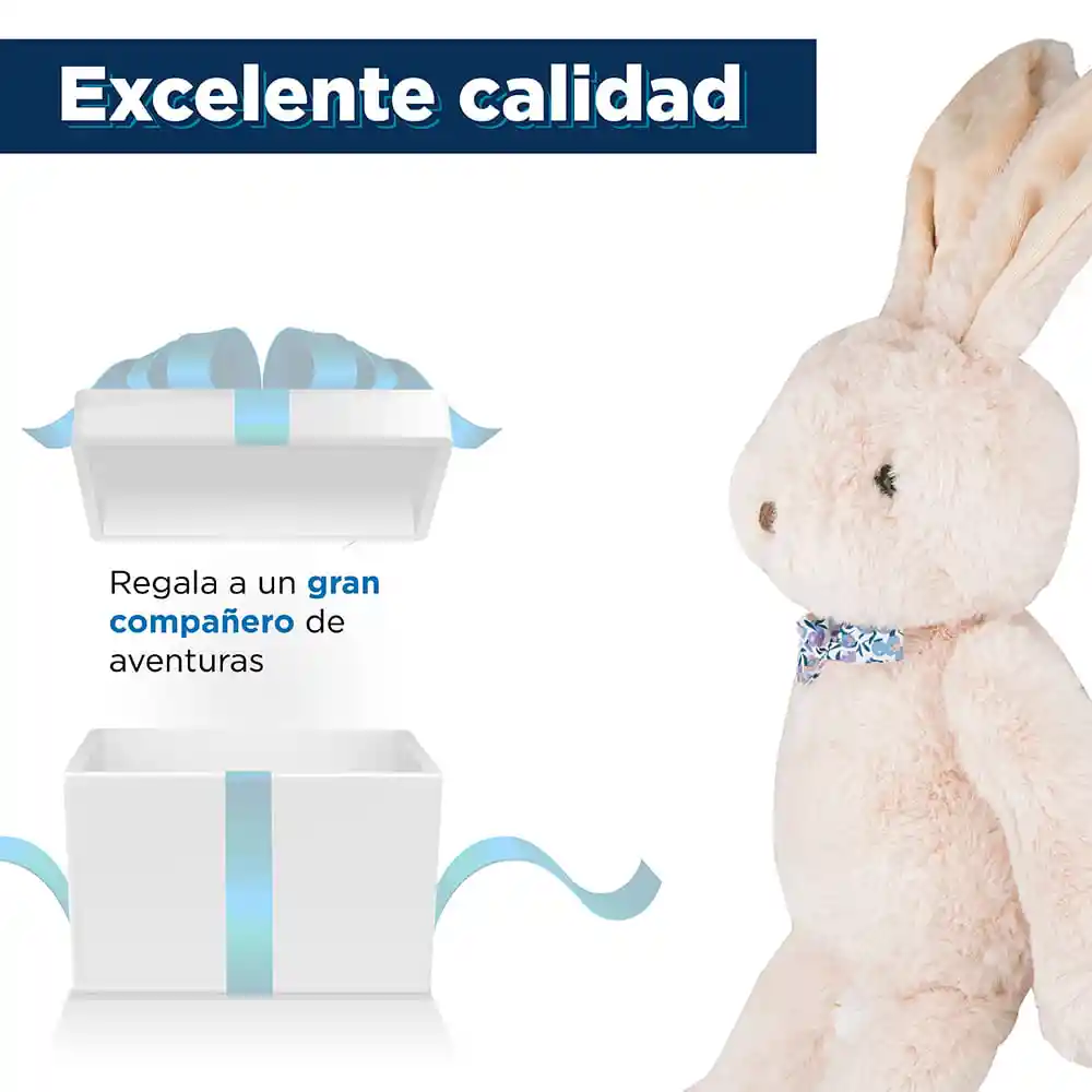 Peluche de Conejo Con Moño 10 Pulgadas Miniso