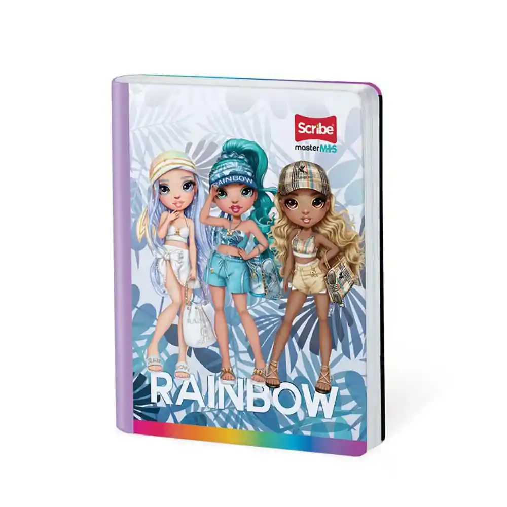 Cuaderno Rainbow Master Mas Cuadriculado 100 Hojas Cosido Scribe