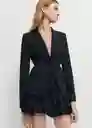 Blazer Americana Kalite Negro Talla XS Mujer Mango