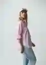 Camisa Sira Mujer Rosa Bonbon Claro T S 012G385 Naf Naf