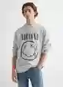 Buzo Sudadera Nirvana 4 Gris Claro Vigoré T. 18 Mango Boy Mango