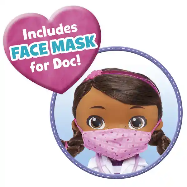 Disney Muñeca Doc Mcstuffins Doctora Con Máscara y Accesorios