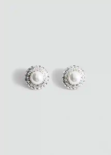 Pendientes Nicole Plata Talla 99 Mujer Mango