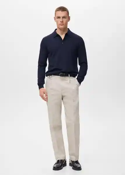 Camiseta Polo Willys Navy Talla M Hombre Mango