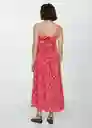 Vestido Florex Rojo Talla XL Mujer Mango