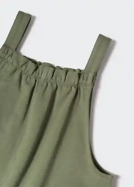 Enterizo Mono Esther Khaki Talla 08 Niñas Mango