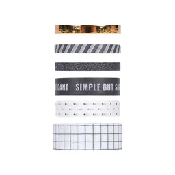 Set de Cintas Adhesivas Black & White Miniso